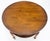 Wood Baker Turned Legs Round Two Tier Occasional Center Serving Table Stand MINT For Sale - Image 7 of 12