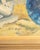1940s France Pink Canvas Painting For Sale - Image 14 of 15