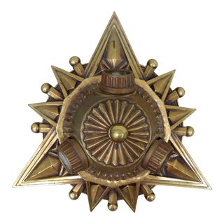 e.f. Caldwell of New York Bronze Art Deco Flush-Mount For Sale