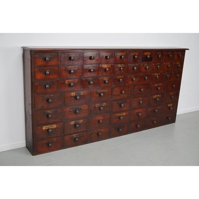 Wood 19th Century Hardwood Apothecary Cabinet, England For Sale - Image 7 of 18