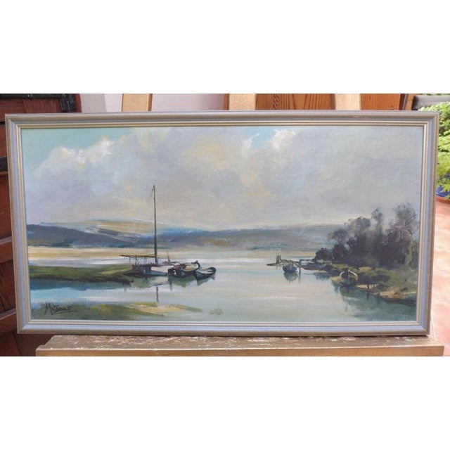 Matt Bruce, Lochside View, 1980s, Oil Painting on Board, Framed For Sale - Image 13 of 14