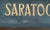 Wood Early 20th Century Double Sided "The Saratogian" Saratoga Newspaper Sign For Sale - Image 7 of 16