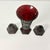 Glass 1970s Vintage Art Deco Depression Diamond Point Glass Centerpiece Candle Holders and Vase - Set of 3 For Sale - Image 7 of 12