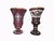 Baroque Bohemian Enamelled Glass Goblets and Vases, Late 19th - Early 20th Century, Set of 15 For Sale - Image 3 of 18