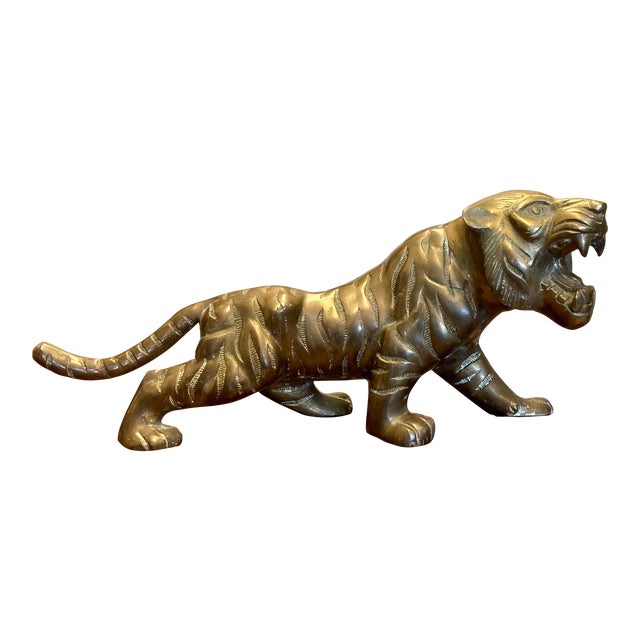 Brass Tiger Figure Chairish