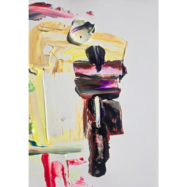 2020s Abstract Figurative Portrait of a Woman — Original Oil Painting by Diane Grant For Sale - Image 5 of 8