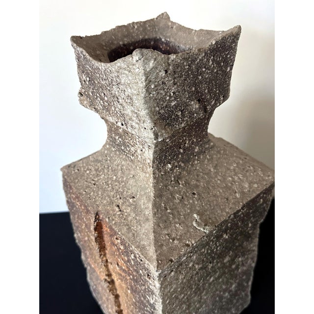 Large Contemporary Japanese Shigaraki Vessel Kohyama Yasuhisa For Sale - Image 9 of 12