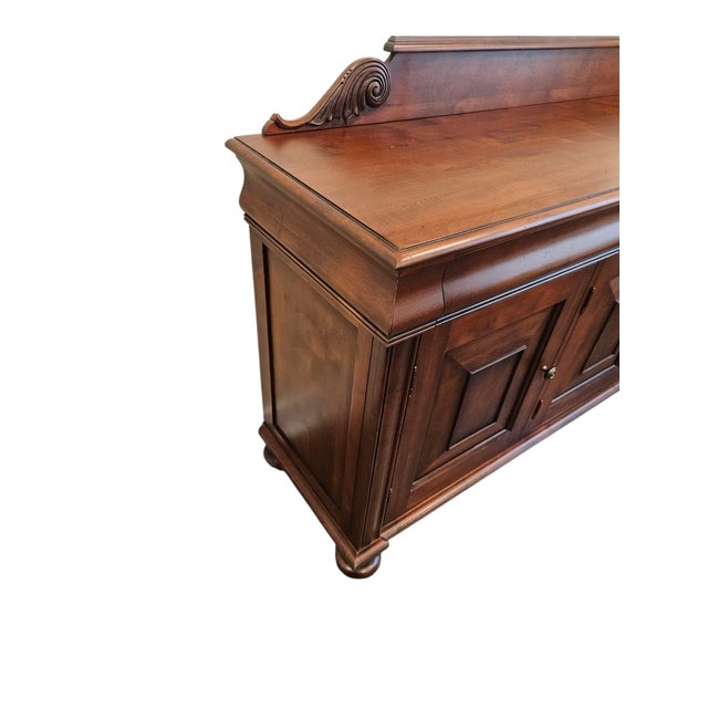 Wood 1990s Ethan Allen Saxton Empire Style Buffet Sideboard Credenza For Sale - Image 7 of 18