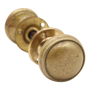 Traditional Cast Brass 2 In. Beaded Door Knobs