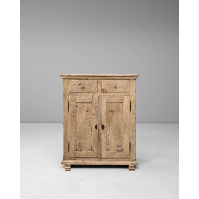 Mid-Century Modern 19th Century German Oak Buffet With Two Drawers For Sale - Image 3 of 18