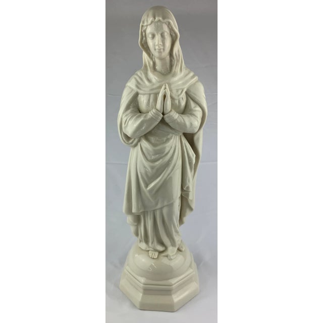 Antique White Vintage Belleek Porcelain Figurine For Sale - Image 8 of 12