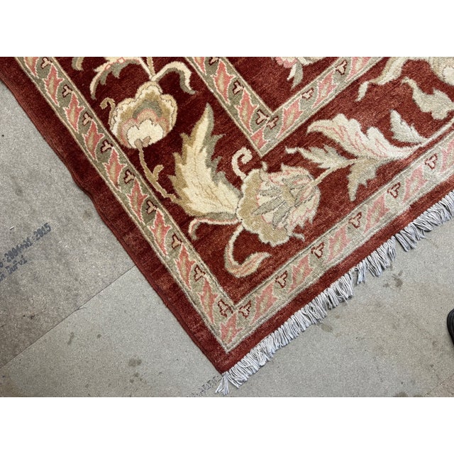 A very large rug, in overall very condition for its age. Depth 277 cm