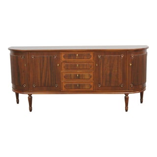 Mid 20th Century Mahogany Stained Swedish Gustavian Style Sideboard For Sale