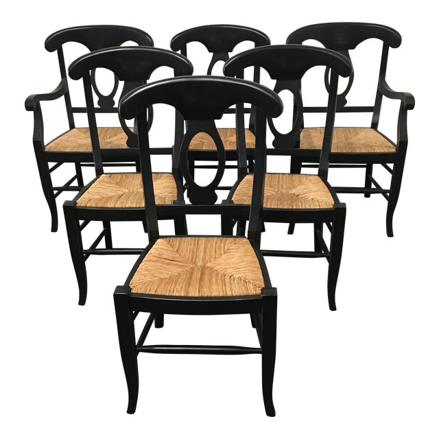 Pottery Barn Napoleon Dining Chairs Set of 6 Chairish