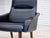 1970s Danish Armchair in Black Artificial Leather and Teak Wood Legs, 1970s For Sale - Image 5 of 15
