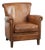 Vintage Brown Sheepskin Armchair For Sale
