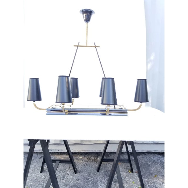 1960s Maison Jansen Eight Lights Chandelier For Sale - Image 10 of 12