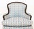Late 20th Century Louis XV Style Blue Upholstered Bergeres, Pair For Sale - Image 5 of 12