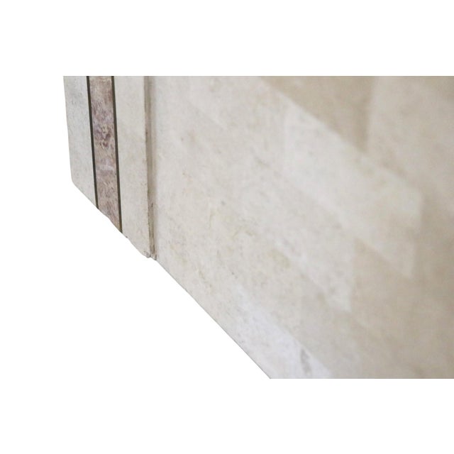 1970s Tessellated Travertine Chest For Sale - Image 11 of 14