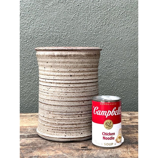 Vintage Original Studio Pottery Vase For Sale - Image 10 of 12
