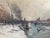 Dutch Artist, Frozen River Scene, 1900, Oil Painting, Framed For Sale - Image 6 of 13