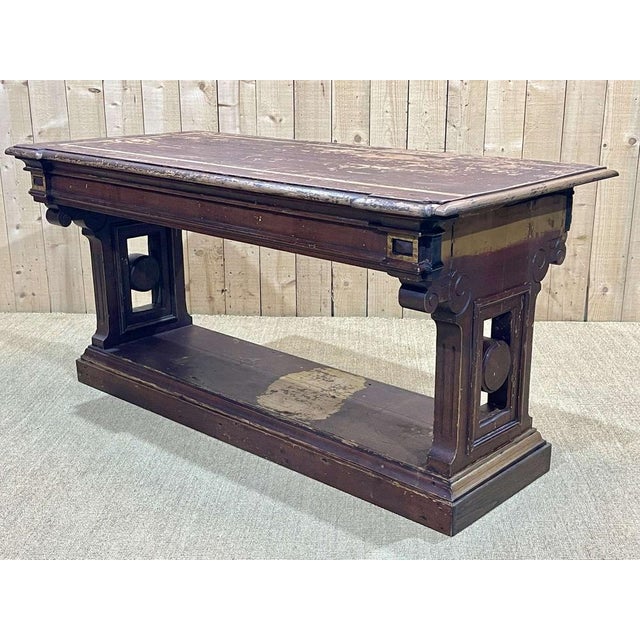 Console Table in Painted Wood For Sale - Image 6 of 18