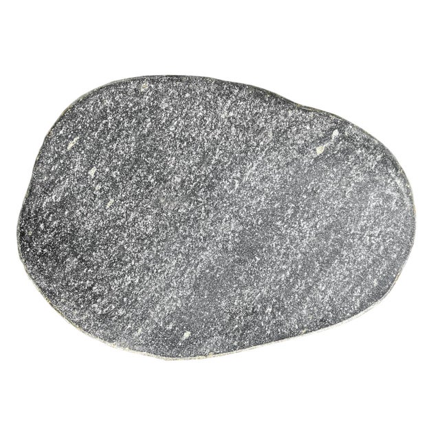 Solid heavy stone boulder outdoor vintage side table or stool. This rustic organic modern piece will look beautiful and...