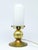 Goldenrod Metal and Glass Table Lamp, Germany, 1930s For Sale - Image 8 of 8