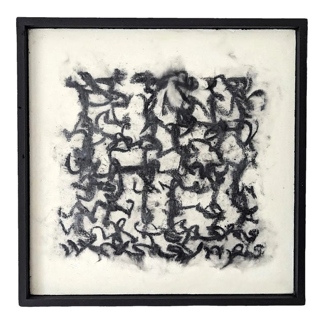 Les Gribouillis G003, Contemporary Abstract Drawing, Framed For Sale