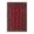 Tribal Bokhara Red/Beige Hand Knotted Wool Rug For Sale