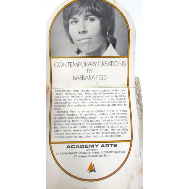 Mid Century Bird Flower Wall Sculpture by Barbara Field For Sale - Image 11 of 12