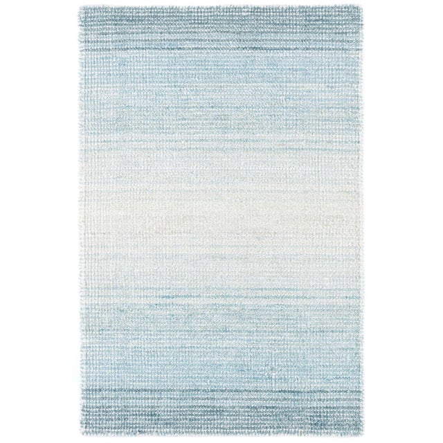 Contemporary Dash & Albert by Annie Selke Pandora Sky Loom Knotted Rug, 7' 6" x 9' 6" For Sale - Image 3 of 3