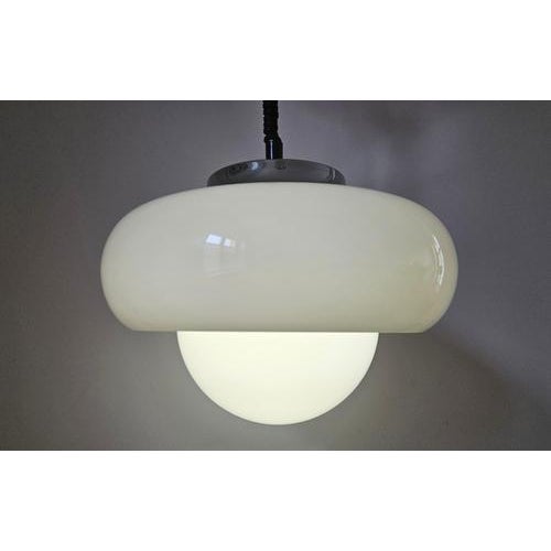 Mid-Century Modern Large Mid-Century Space Age Meblo Pendant from Guzzini, Italy, 1970s For Sale - Image 3 of 12