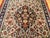 Vintage Persian Isfahan Rug, Hand-Knotted Wool, Floral Pattern, Ivory & Navy, 3x4 For Sale - Image 9 of 15