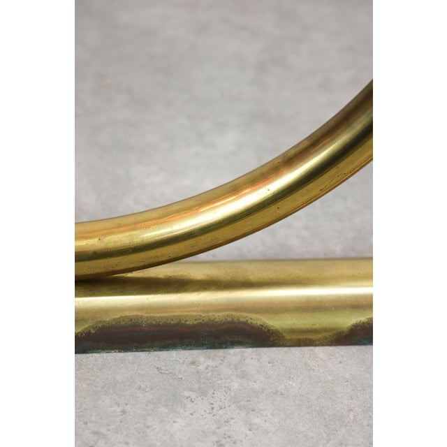 Large Mid-Century Italian Brass Wall or Ceiling Lamp, 1960s For Sale - Image 10 of 16