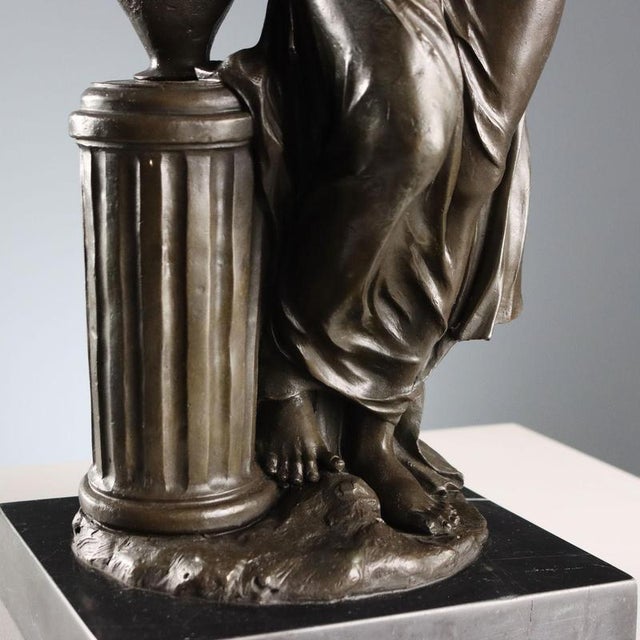 Bronze Female Figure by Emile Louis Picault For Sale - Image 6 of 10