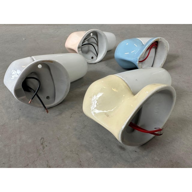 Wall Lamps in Pastel Colors by Wilhelm Wagenfeld, Set of 4 For Sale - Image 16 of 18