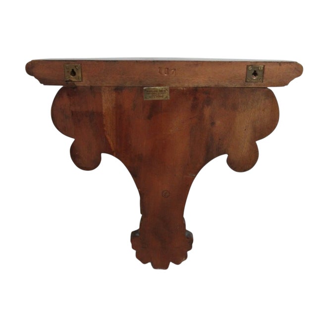Traditional 1980s Maitland Smith French Regency Carved Wall Sconce Shelf Display For Sale - Image 3 of 9