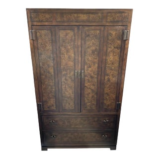Burl Wood Armoire For Sale