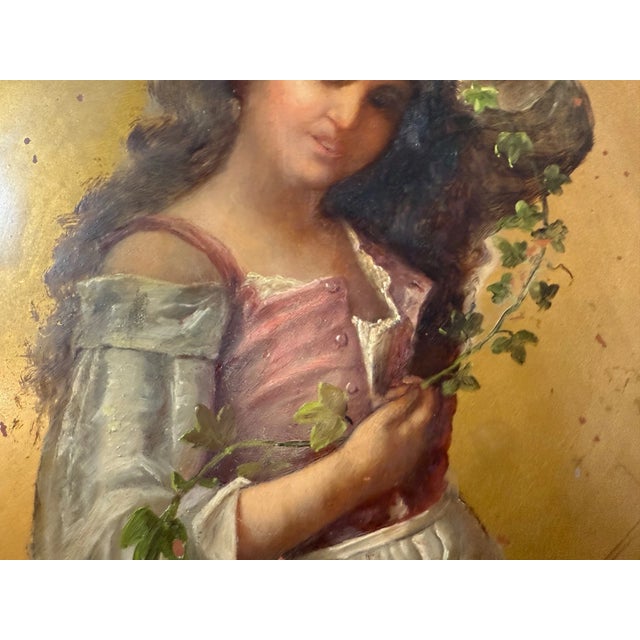 Realism Antique 19th Century Hand Painted Coulter & Long Pottery Charger Collector Plate For Sale - Image 3 of 10