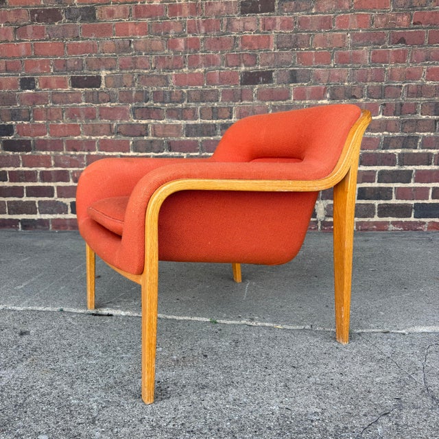 Bill Stephens for Knoll Model 1315 Bentwood Lounge Chair Mid Century Modern For Sale - Image 9 of 12