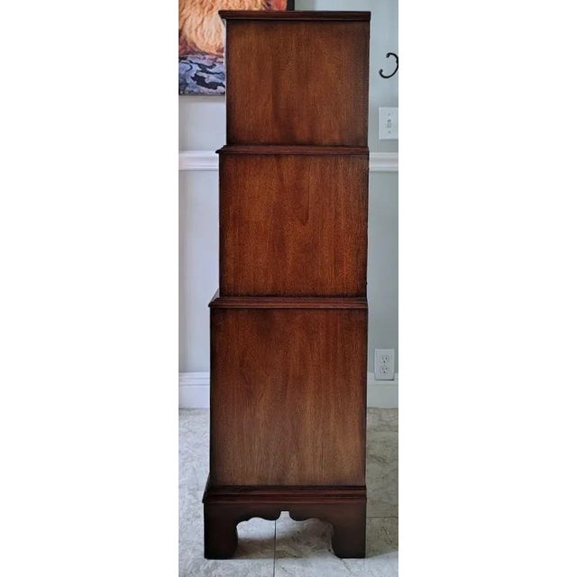 2010s Solid Mahogany 3 Tier Lingerie Chest by Ethan Allen For Sale - Image 5 of 13