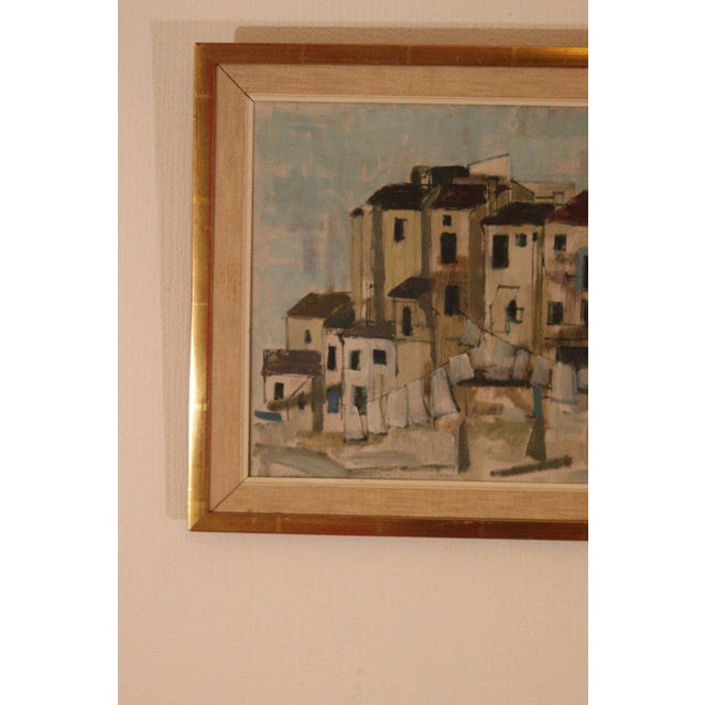 Harry Wichmann, City View, 1957, Oil on Canvas, Framed For Sale - Image 6 of 18