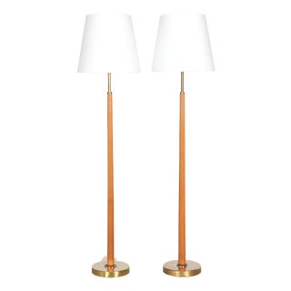 Floor Lamps by Hans Bergström for Ateljé Lyktan, 1950, Set of 2 For Sale