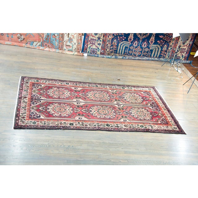 Vintage Persian Hamadan Rug For Sale - Image 4 of 14
