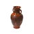 Vintage Brick Red Glaze Metal Ancient Motif Artistic Art Vase Display For Sale - Image 4 of 11
