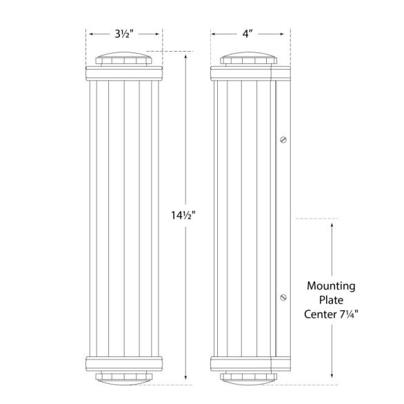 Visual Comfort Thomas O'Brien for Visual Comfort Signature Milton Road Bath Light in Hand-Rubbed Antique Brass with White Glass For Sale - Image 4 of 4