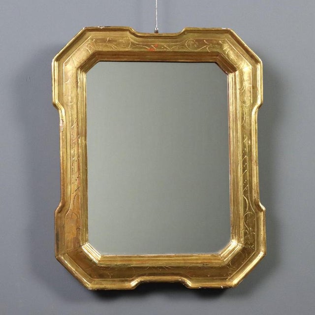 19th Century Giltwood Cabaret Mirror, Italy For Sale - Image 9 of 9