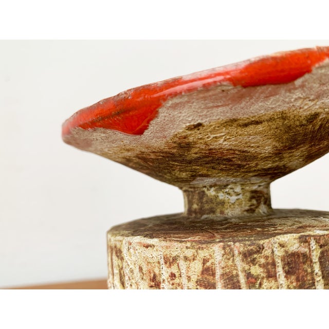Mid-Century Modern German Studio Pottery Mushroom Vase from Hase Dietz Keramik, 1960s For Sale - Image 17 of 18