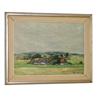 Carl Berndtsson, Landscape, 1960s, Oil on Canvas, Framed For Sale